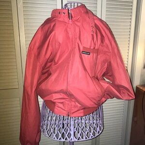 Vintage Members Only red jacket size 44 made in Hong Kong